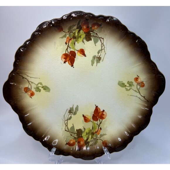 1890's Warwick China round Serving Plater - Picture 6 of 9